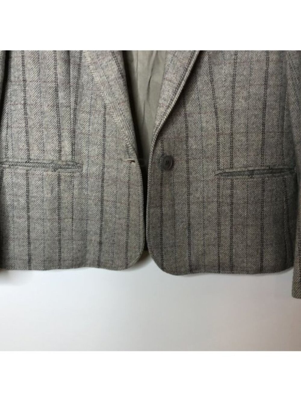 Vintage Edgeworth Clothiers Womens Gray 2-Piece Skirt Suit Jacket Set Size 10 - Picture 8 of 14